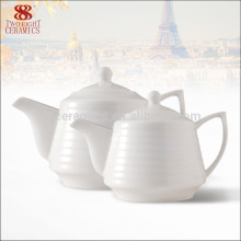 Novo Design Branco Porcelana Chá Pot